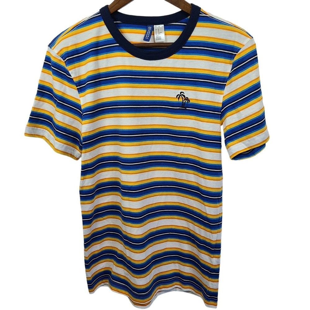 Divided Striped Short Sleeve T Shirt XS